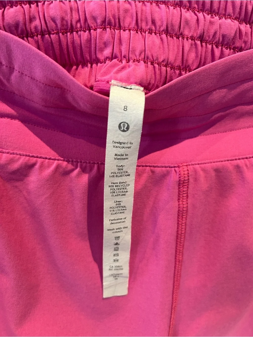 lululemon athletica Hot Pink Running Shorts